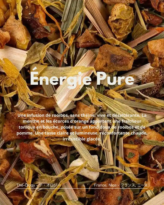 Energia Pura — infuso rooibos menta e agrumi, senza teina