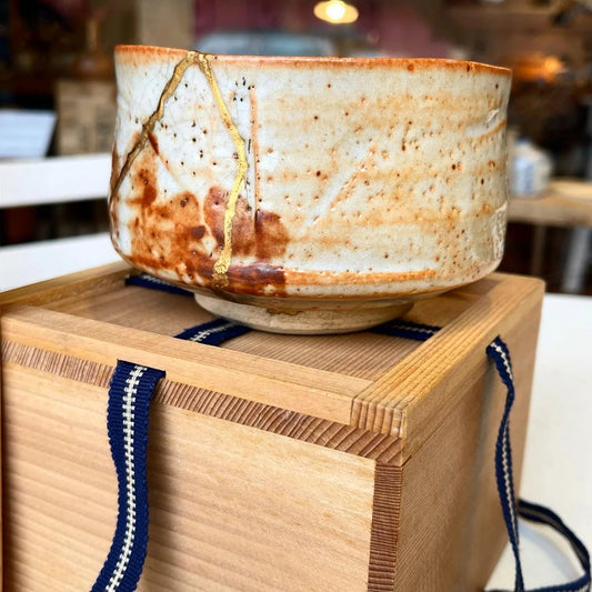 Chawan Shino Kintsugi Or 24K - THÉ - OLOGY