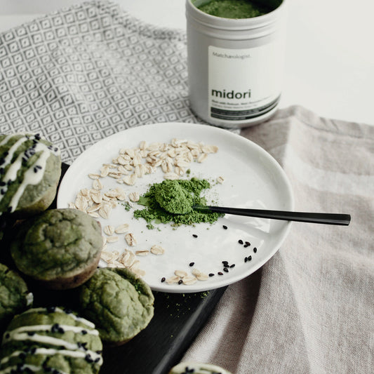 Muffins au Matcha Mirai - Douceurs Matinales - THÉ.ŌLOGY