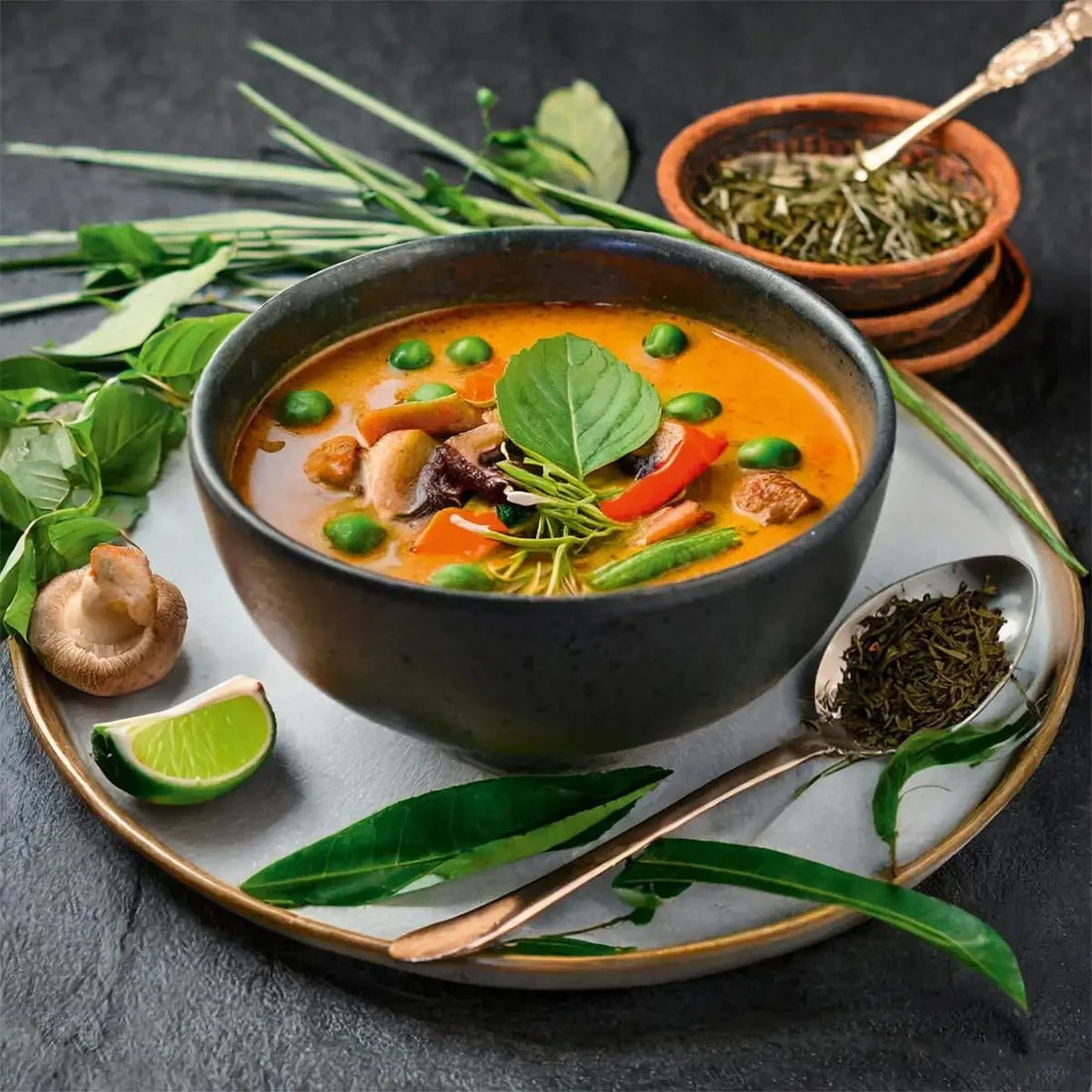 Soupe au curry thaïlandaise au thé Sencha Fukujyu - THÉ-OLOGY
