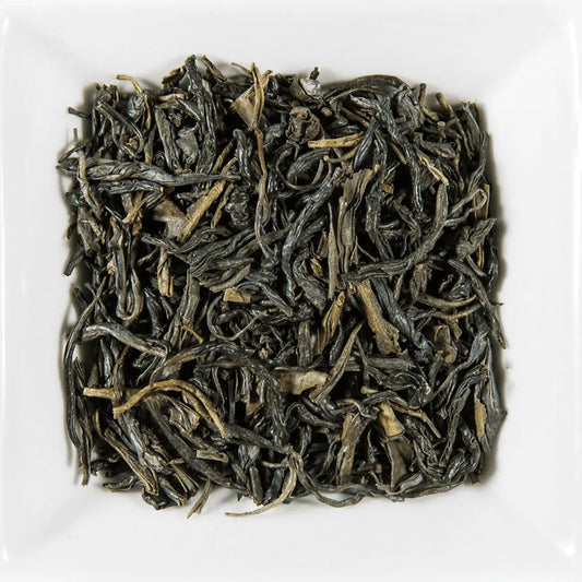 Aiguille d’Or THE-OLOGY, thé vert bio Palace Needle, Chine, feuilles fines dorées, infusion élégante, grand cru