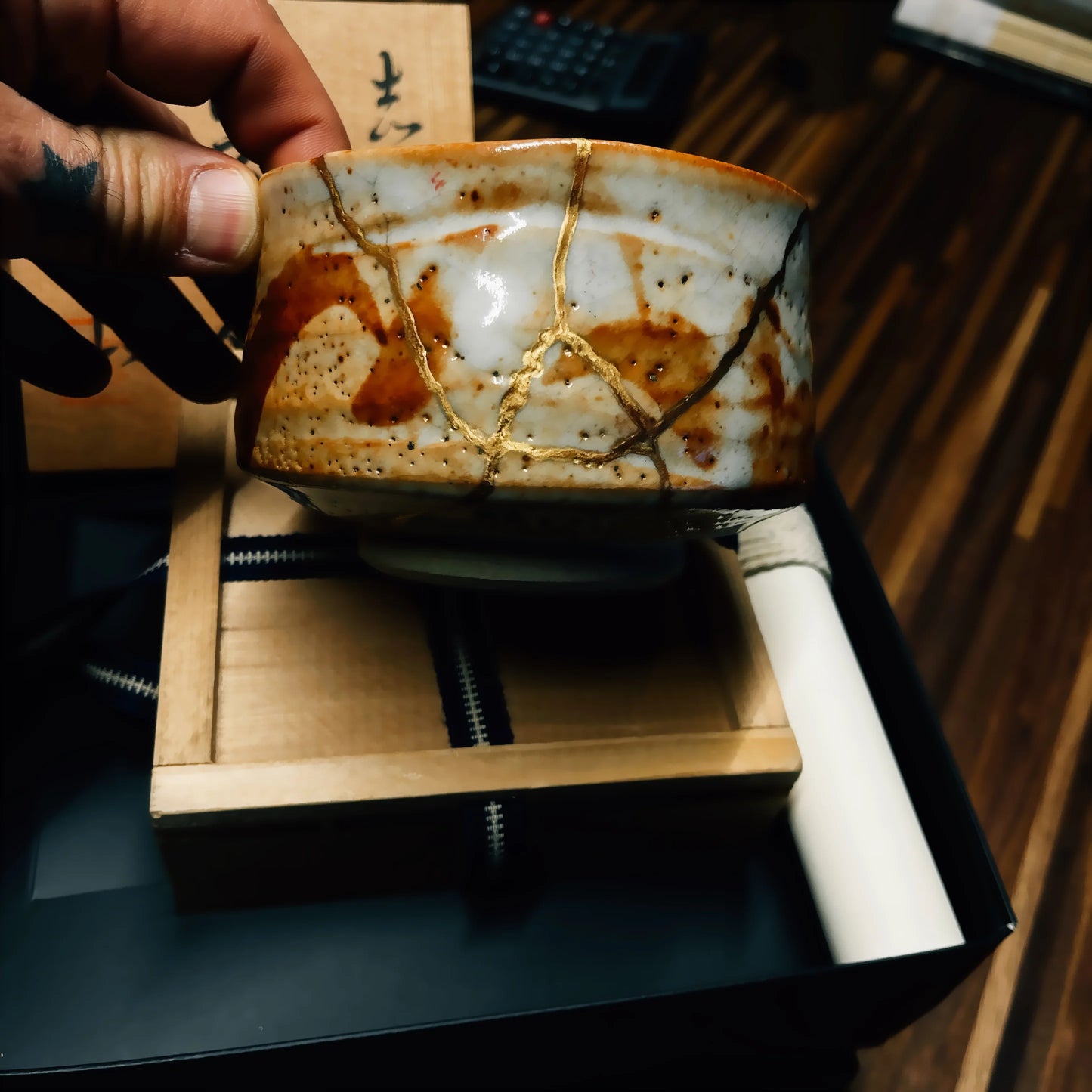 Chawan Shino Kintsugi Or 24K
