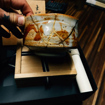 Chawan Shino Kintsugi Or 24K