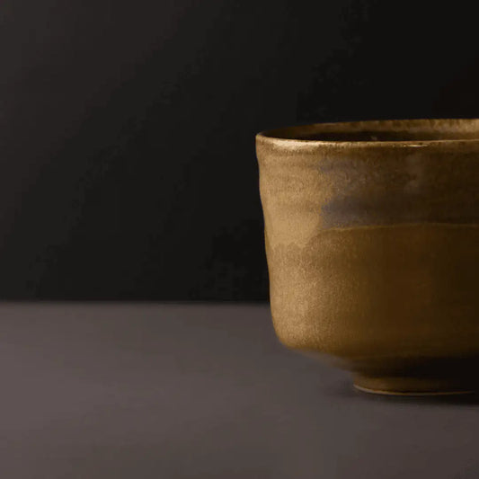 Bol Matcha Caramel – Céramique Émaillée Brun 350 ml