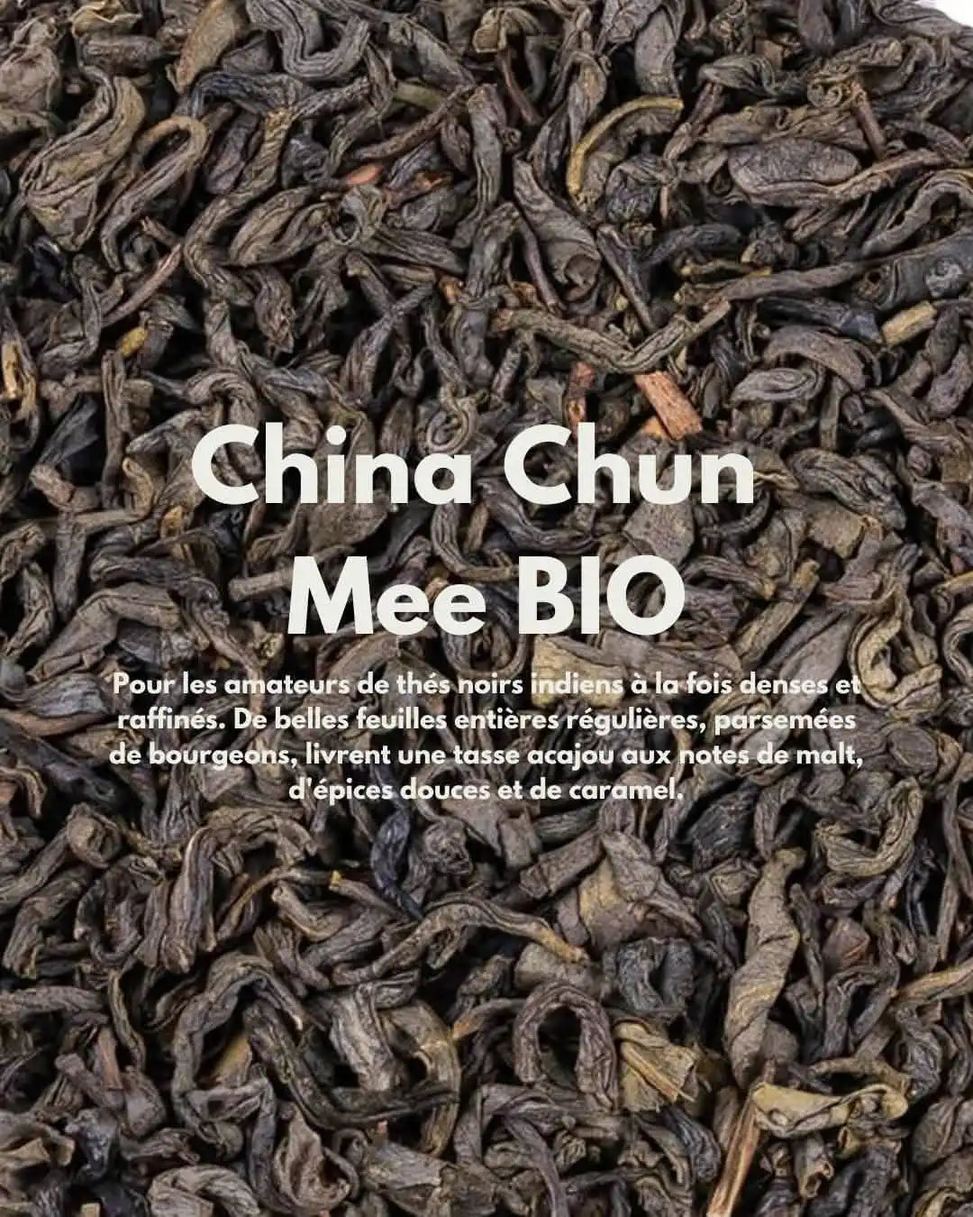 China Chun Mee Bio — thé vert de Chine, doux et légèrement fumé