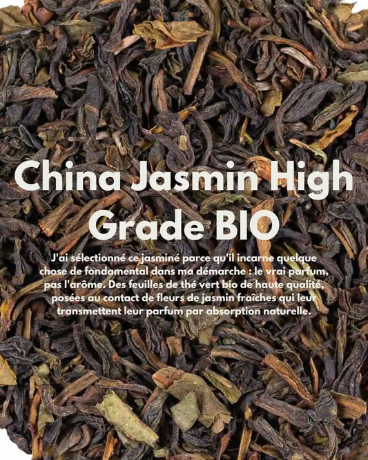 China Jasmin High Grade BIO — Thé Vert Jasminé Pur Bio Chine