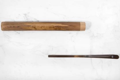 Cuillère Fourreau Artisanale — Bambou Fumé