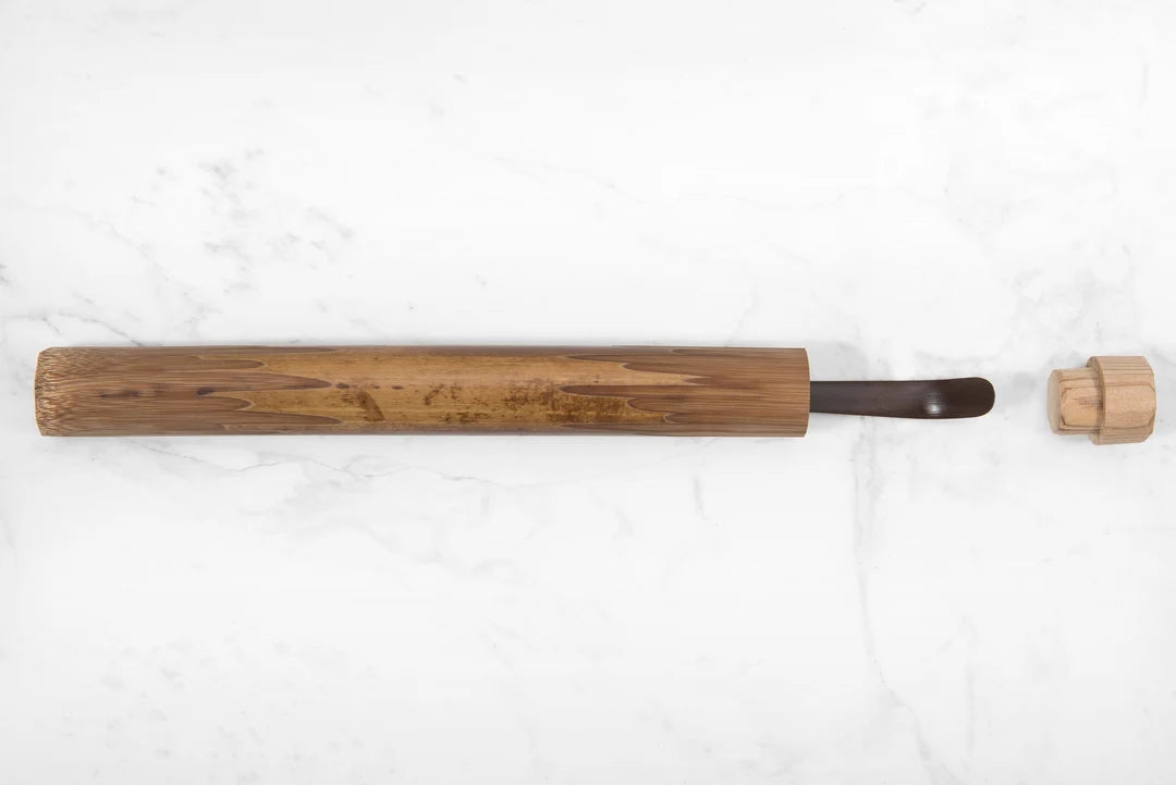 Cuillère Fourreau Artisanale — Bambou Fumé