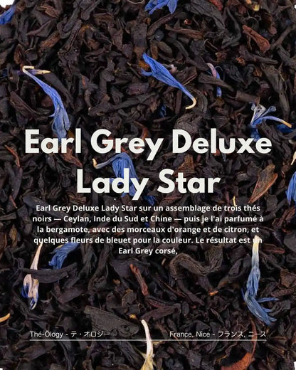 Earl Grey Deluxe Lady Star — thé noir bergamote, orange & citron, corsé