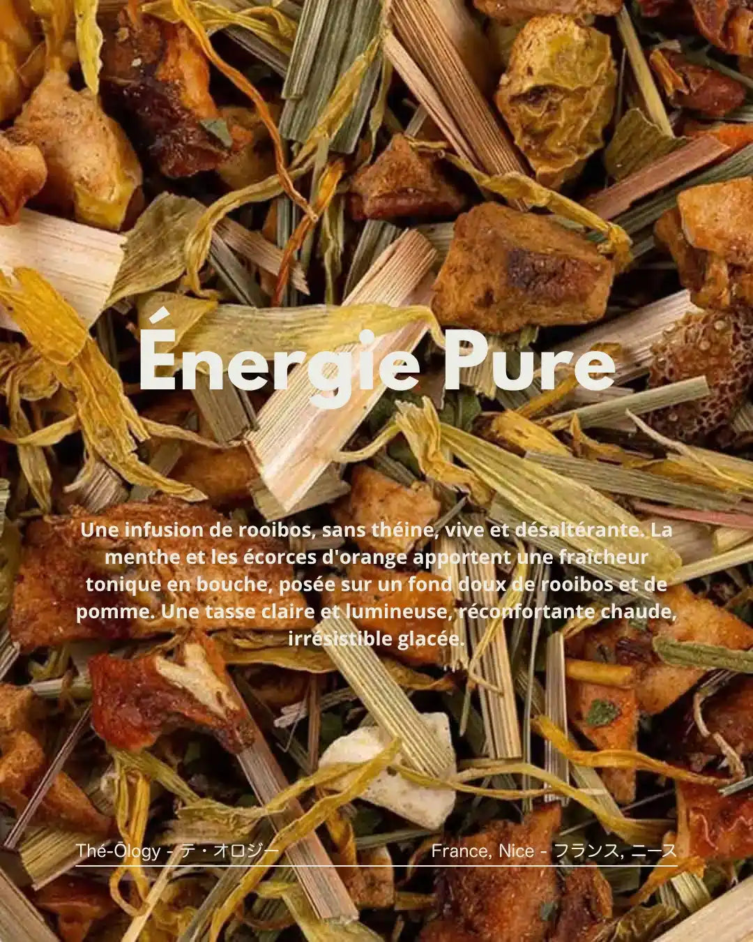 Energia Pura — infuso rooibos menta e agrumi, senza teina