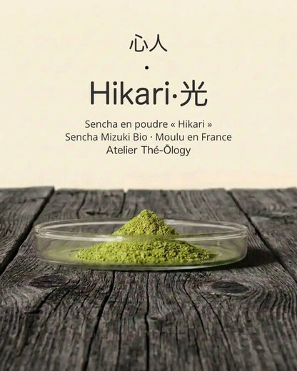 Sencha Mizuki Moulu à la Meule — Thés d'Atelier, Kagoshima en Poudre (20g)