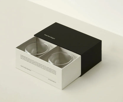 Ensemble de Chawan en Verre Twin Cloud - Parfait pour le Matcha - THÉ.ŌLOGY