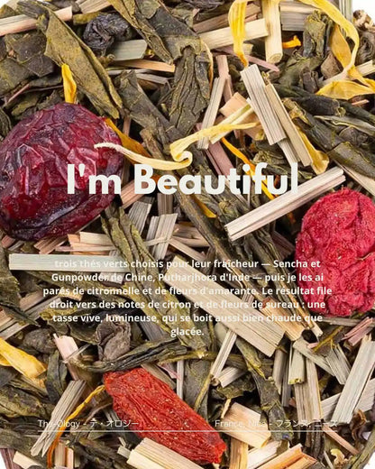 I'm Beautiful — thé vert citron & fleurs de sureau, vif et lumineux