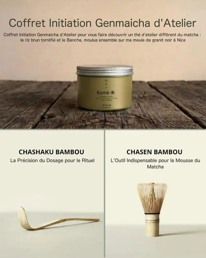 Coffret Initiation Genmaicha d'Atelier — Kit Fouet & Cuillère