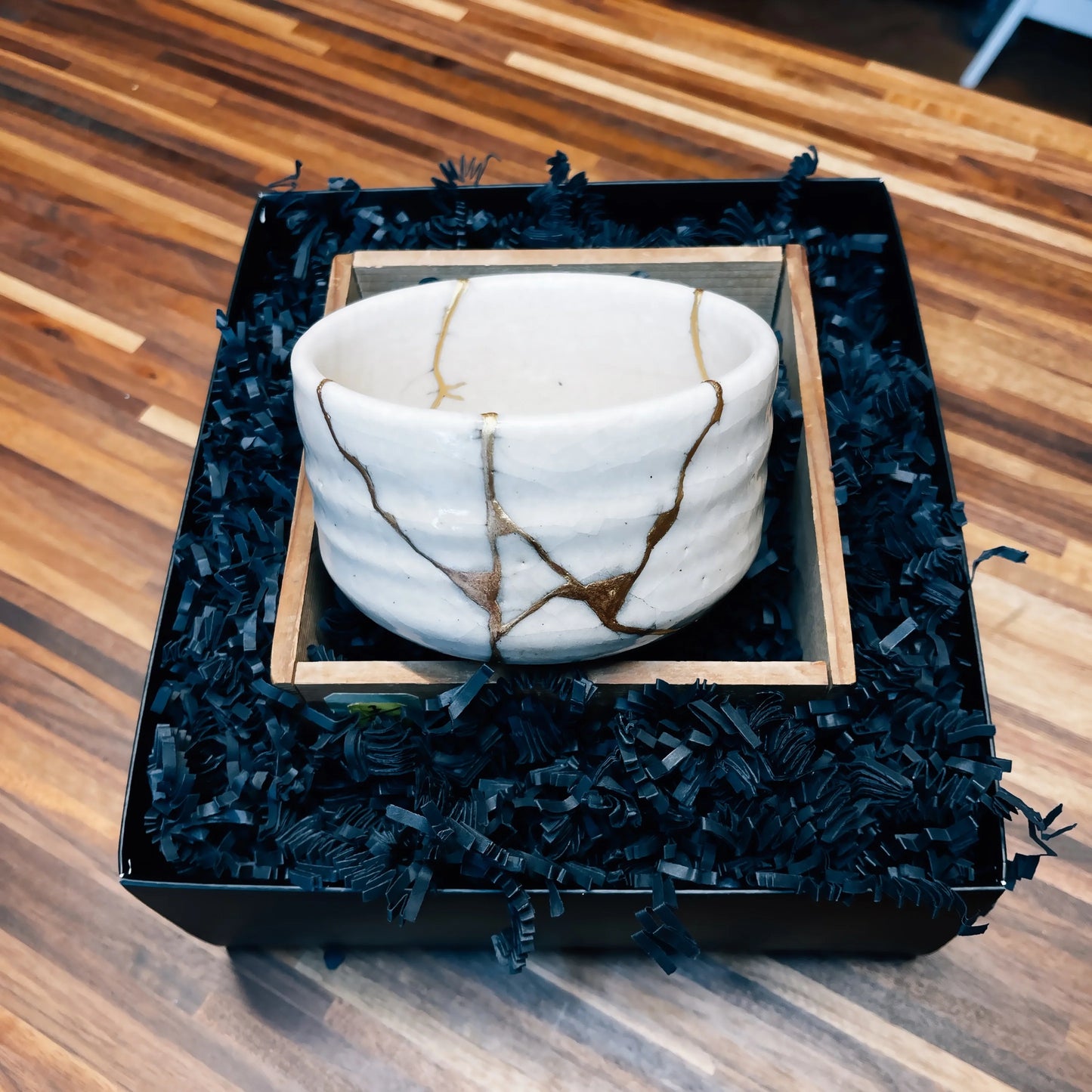 Chawan Shino Shigaraki Kintsugi Or 24K