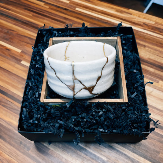 Chawan Shino Shigaraki Kintsugi Or 24K