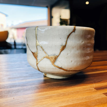 Chawan Shino Shigaraki Kintsugi Or 24K