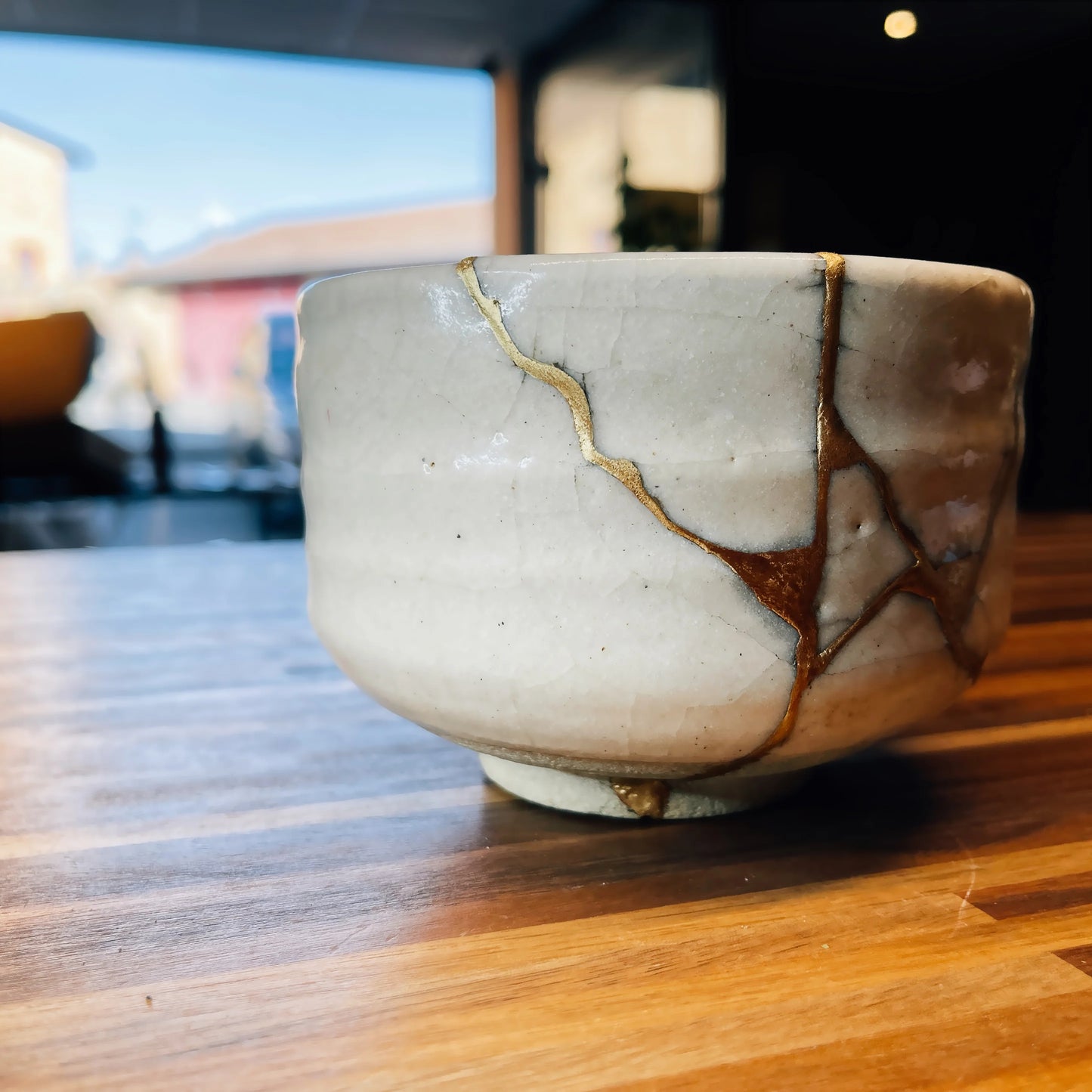 Chawan Shino Shigaraki Kintsugi Or 24K