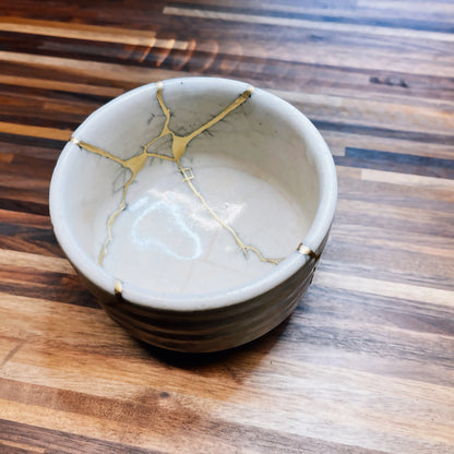 Chawan Shino Shigaraki Kintsugi Or 24K