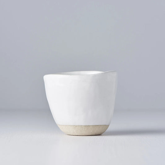 Tasse Asymétrique Lopsided 180 ml – Céramique Blanche
