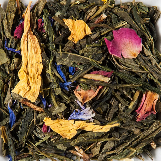 Aurore Tropicale – Thé Vert Mangue & Bergamote, Fraîcheur Exotique | THE-OLOGY - Thé premium THÉ-OLOGY - TEA