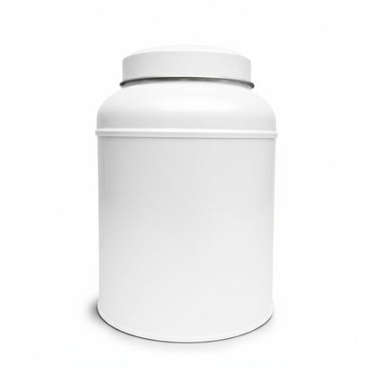 Boîte à Thé Victorienne – Métal Double Couvercle – 100g (Blanc) - THÉ - OLOGY