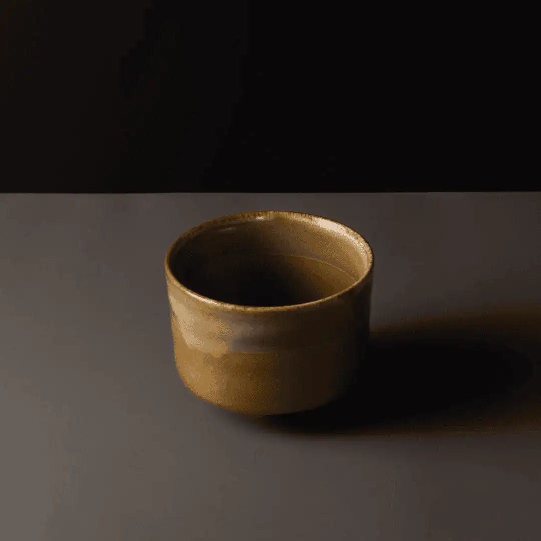 Bol Matcha Caramel – Céramique Émaillée Brun 350 ml - THÉ - OLOGY