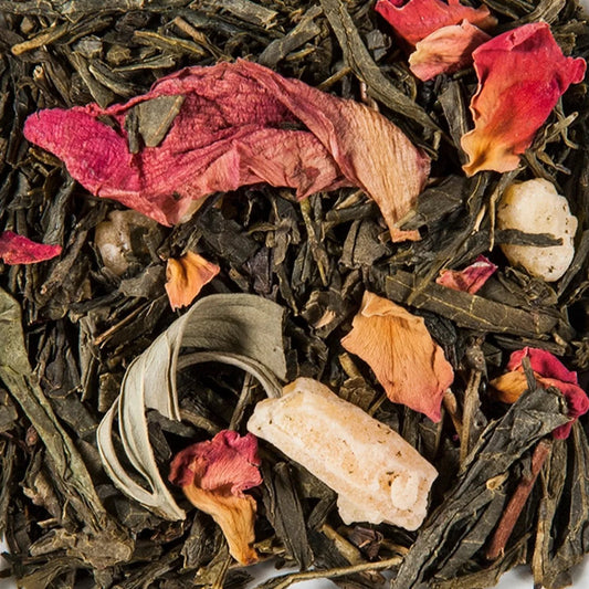 Couronne Impériale – Thé Vert Sencha, Papaye & Rose | THE - OLOGY - THÉ - OLOGY