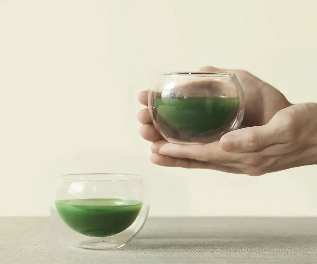 Ensemble de Chawan en Verre Twin Cloud - Parfait pour le Matcha | THÉ.ŌLOGY - THÉ - OLOGY