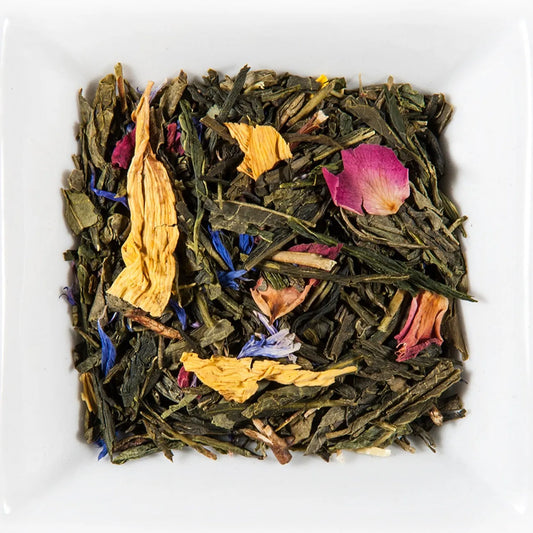 Aurore Tropicale – Thé Vert Mangue & Bergamote, Fraîcheur Exotique | THE-OLOGY - Thé premium THÉ-OLOGY - TEA