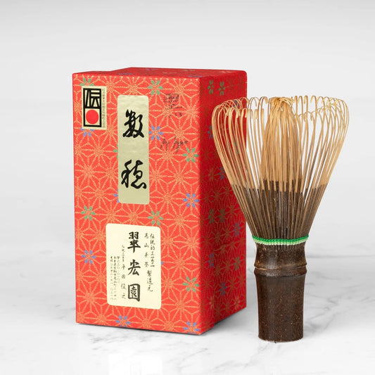 Chasen Artisanal — Série Noir & Vert par Hirata-san